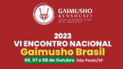 Banner do Encontro Nacional Gaimusho Kenshusei Brasil 2023